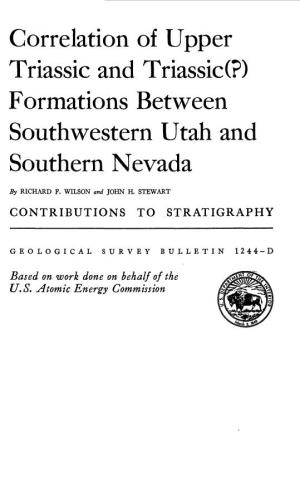Formations Between Southwestern Utah and Southern Nevada