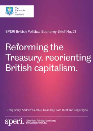Reforming the Treasury, Reorienting British Capitalism