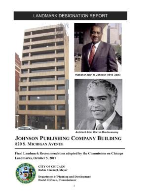 Johnson Publishing Company Building 820 S