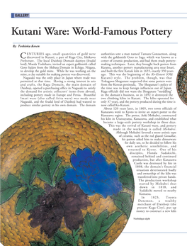 Kutani Ware: World-Famous Pottery