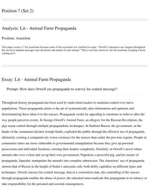 Animal Farm Propaganda