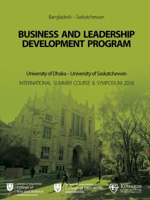 Business and Leadership Development Program