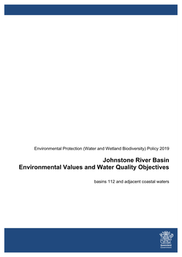 Johnstone River Basin Environmental Values and Water Quality Objectives