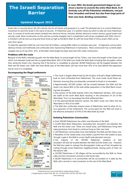 The Israeli Separation Barrier