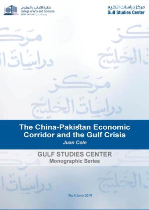 The China-Pakistan Economic Corridor and the Gulf Crisis