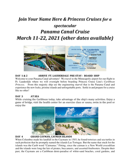 Panama Canal Cruise