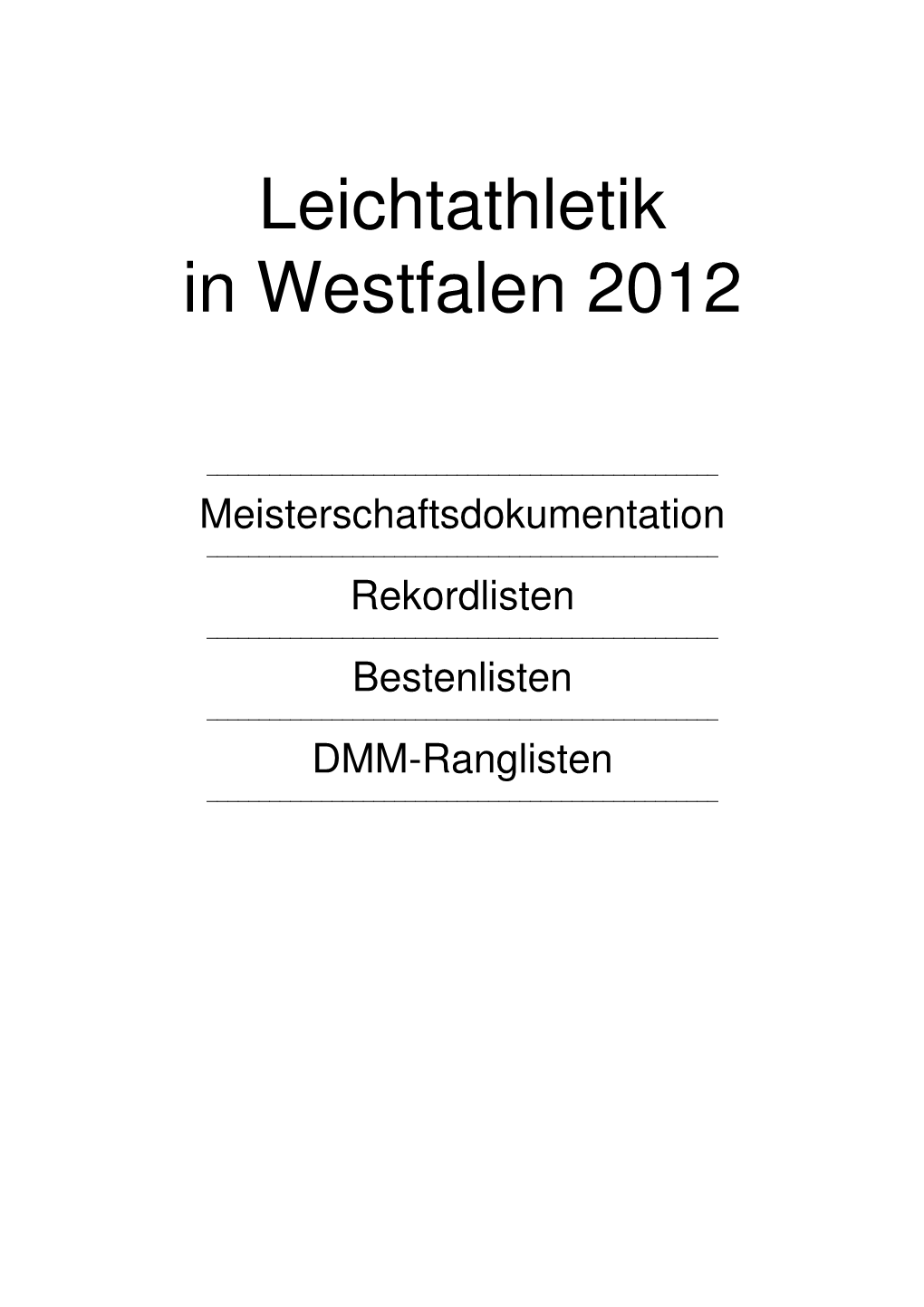 FLVW Bestenliste 2012