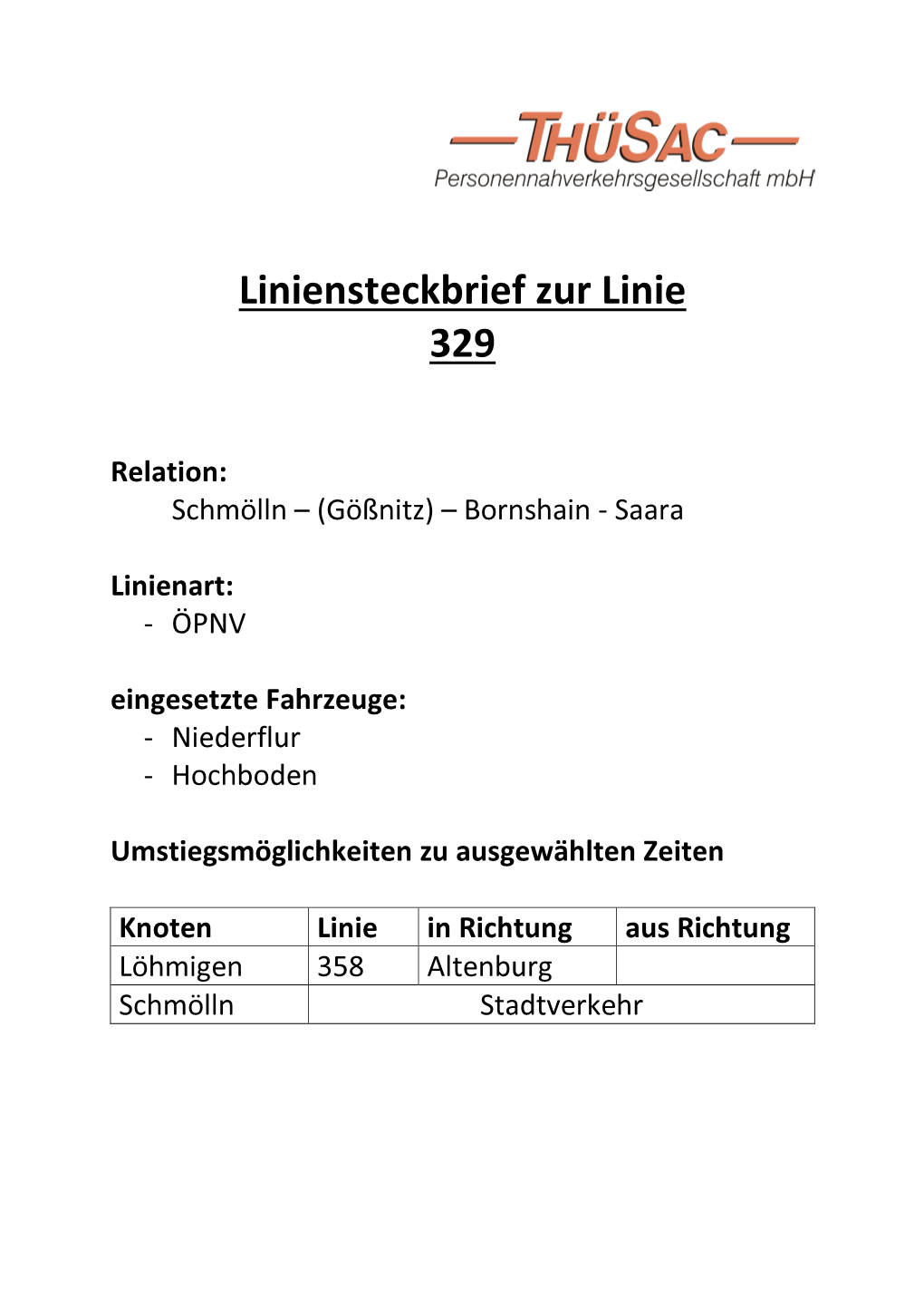 329 Schmölln - (Gößnitz) - Bornshain - Saara