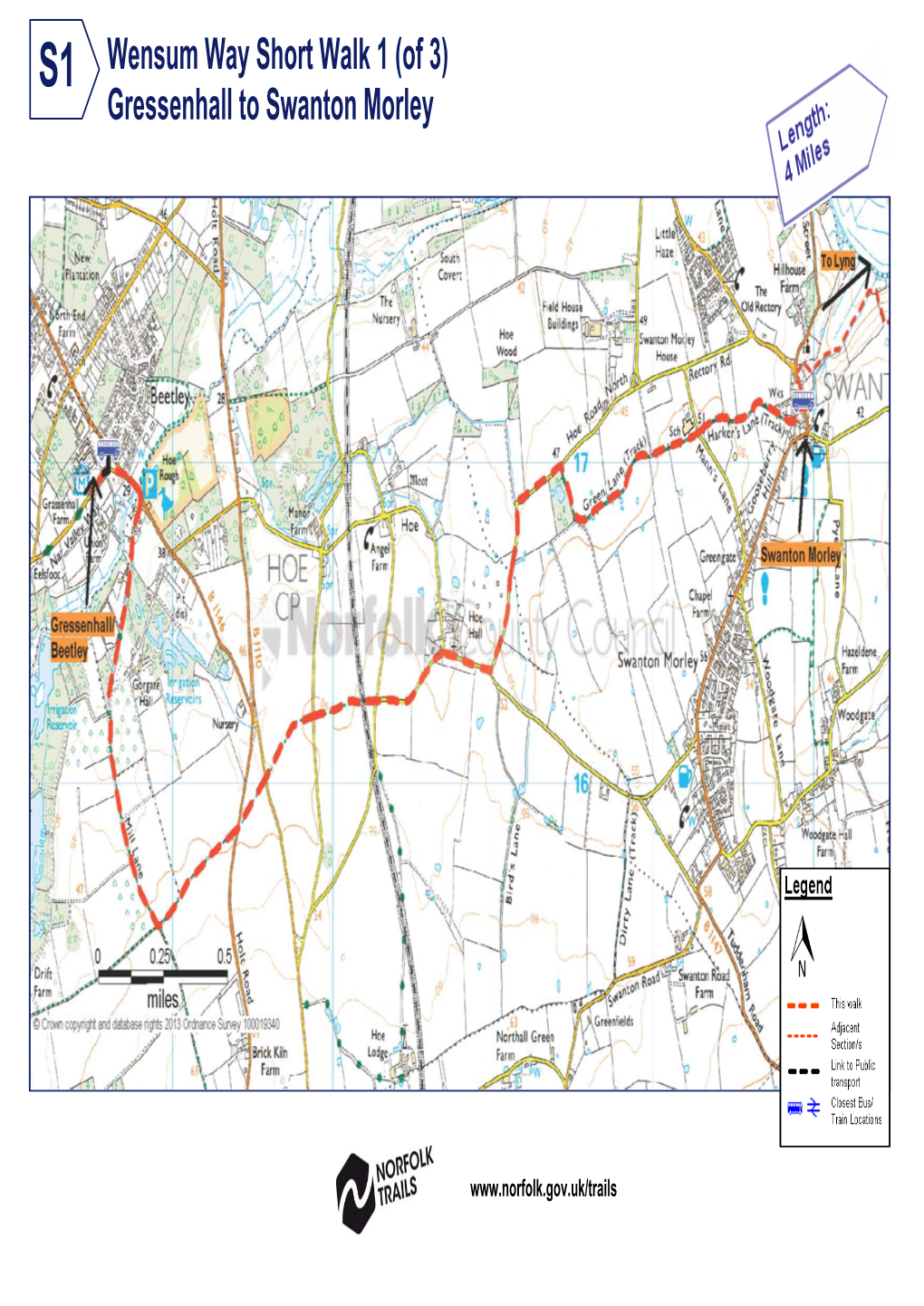 Wensum Way Short Walk 1 (Of 3) Gressenhall to Swanton Morley