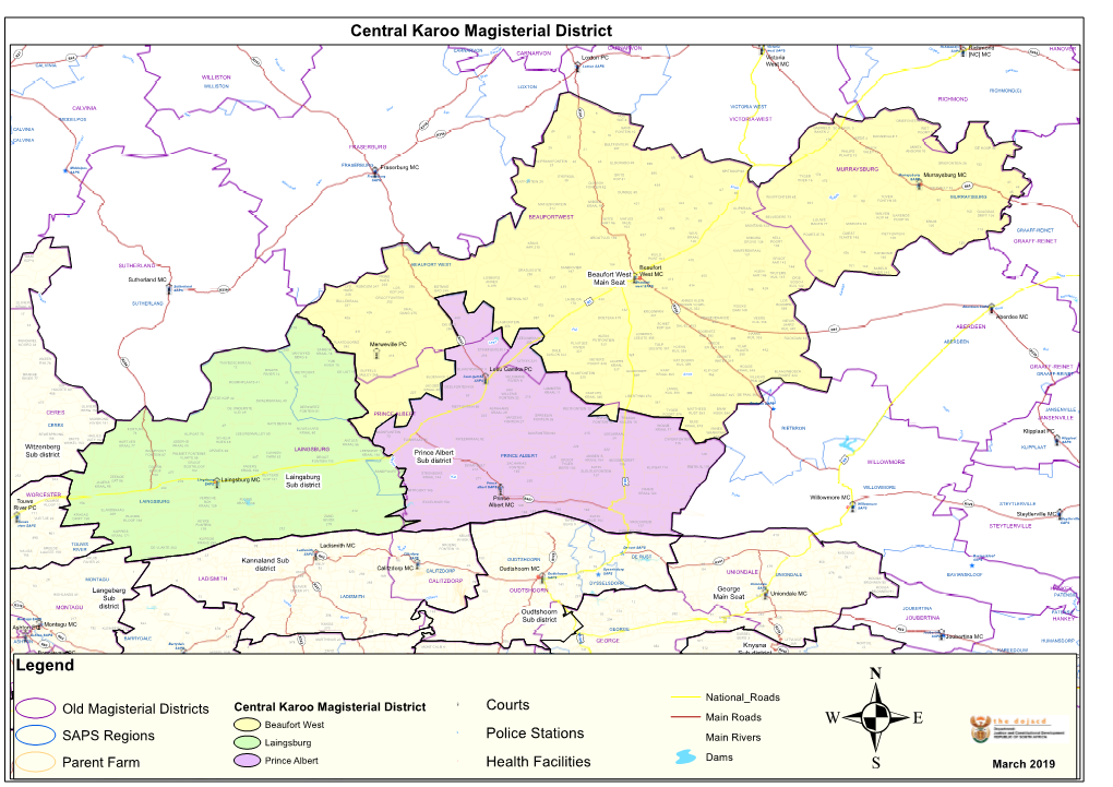 Legend Central Karoo Magisterial District