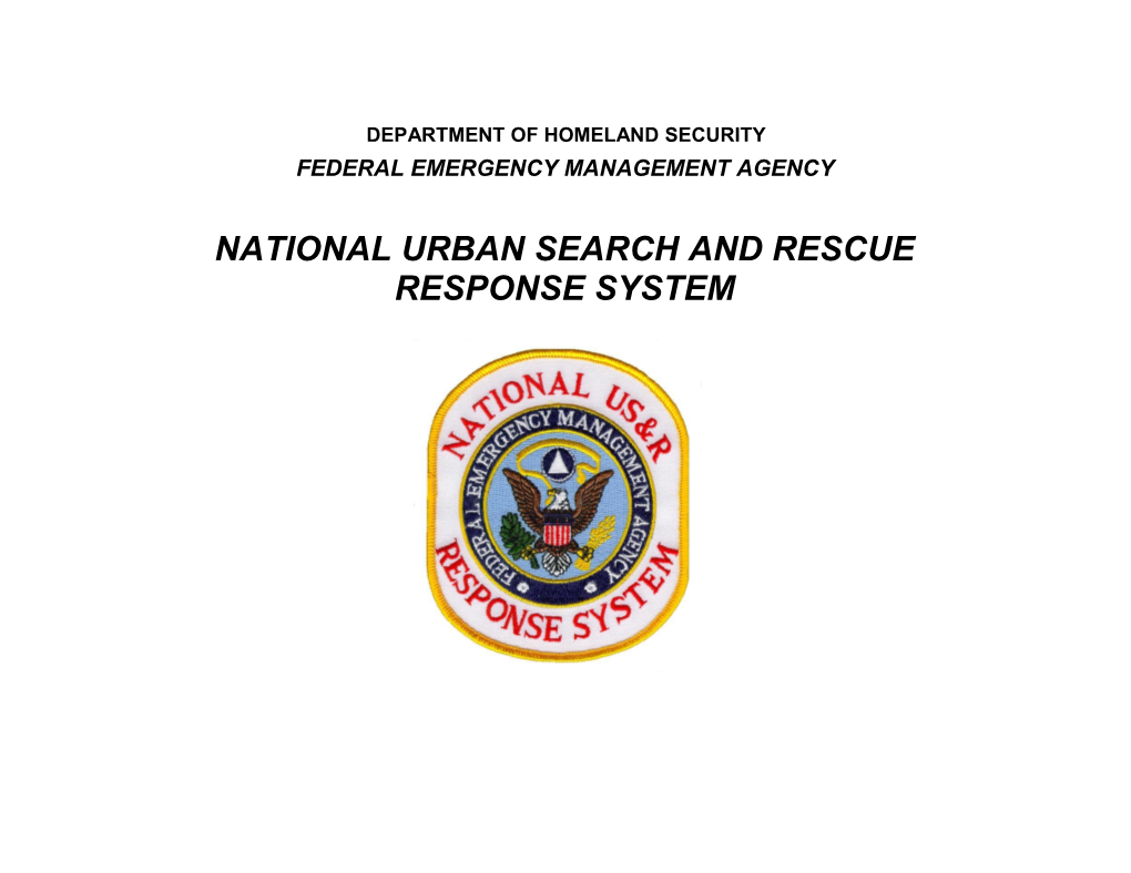 Fema Us&R Response System [Description Manual]