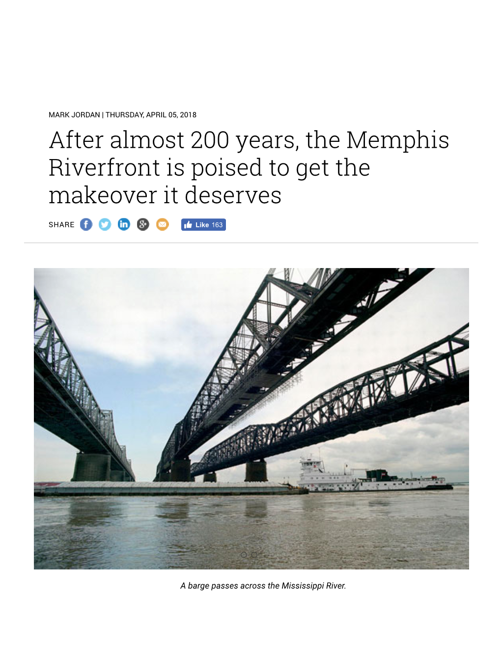 After Almost 200 Years, the Memphis Riverfront Is Poised to Get the Makeover It Deserves