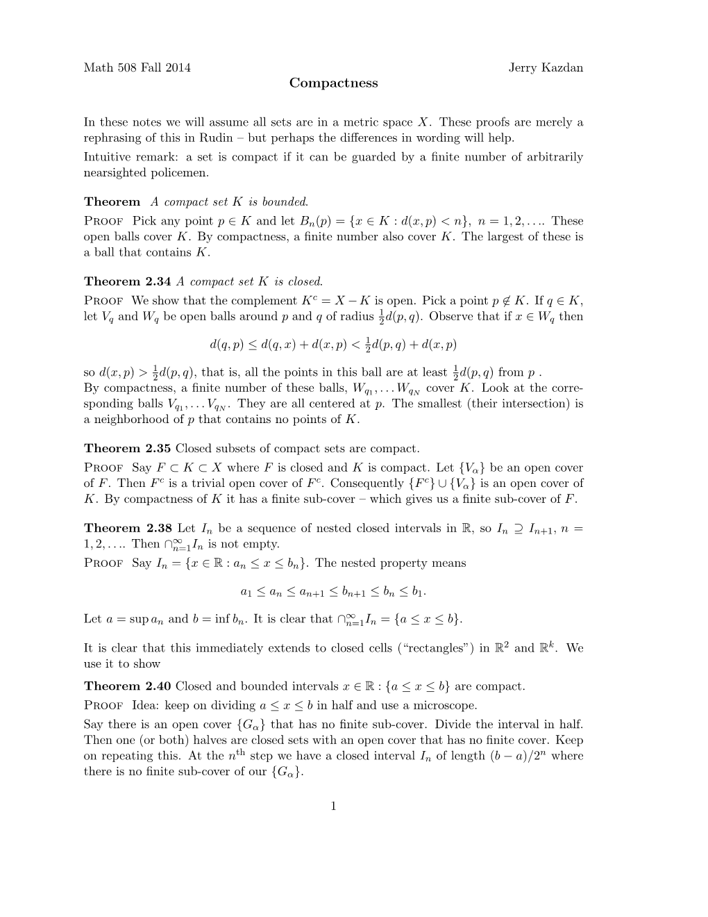 Closed Subsets of Compact Sets Are Compact