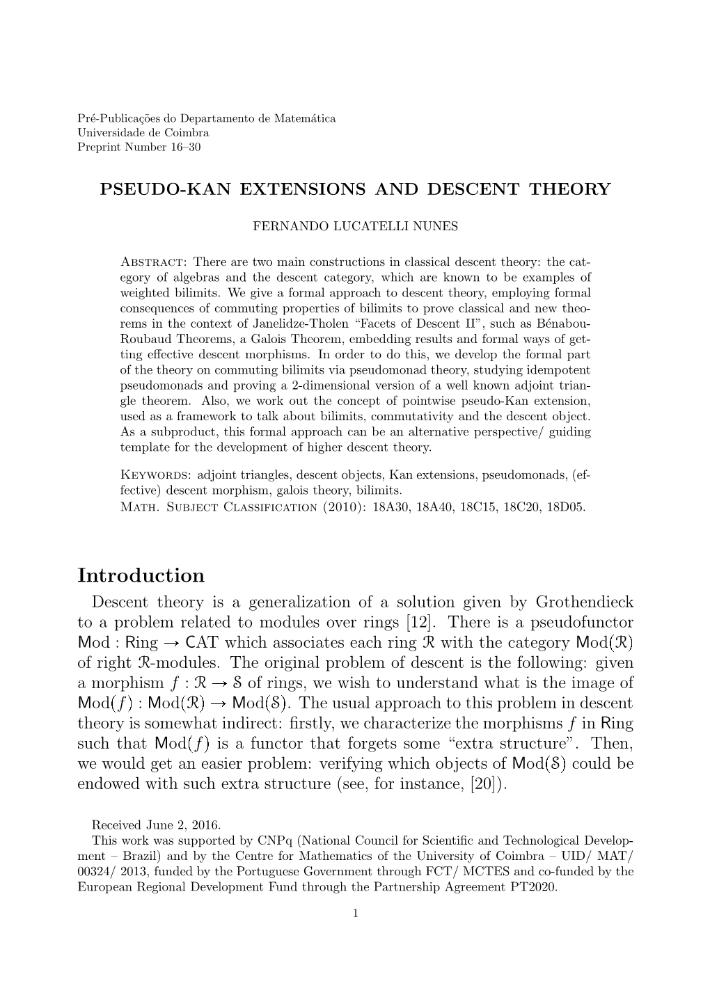 Pseudo-Kan Extensions and Descent Theory