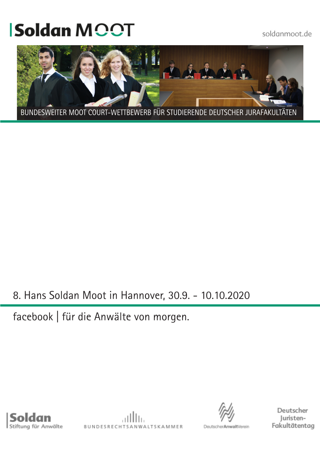 8. Hans Soldan Moot in Hannover, 30.9. - 10.10.2020 Facebook | Für Die Anwälte Von Morgen