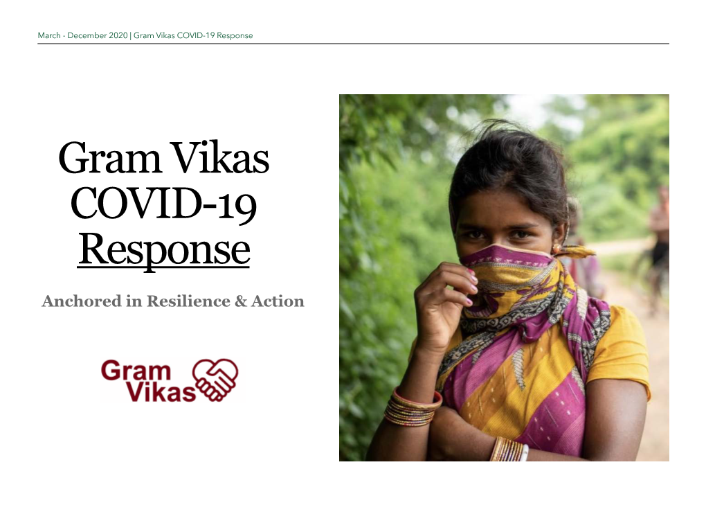 Gram Vikas COVID-19 Response