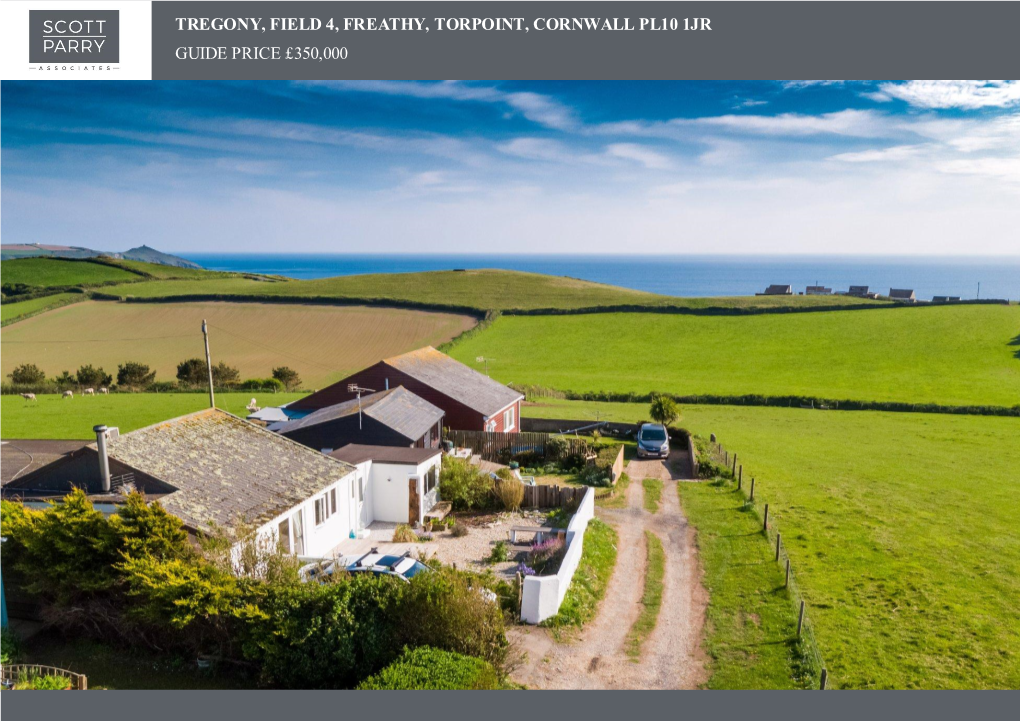 Tregony, Field 4, Freathy, Torpoint, Cornwall Pl10 1Jr Guide Price £350,000