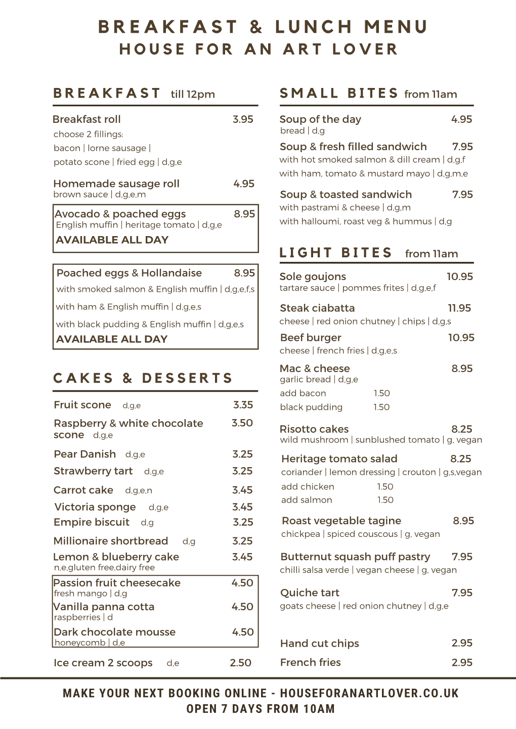 Revised Breakfast | Lunch Menu