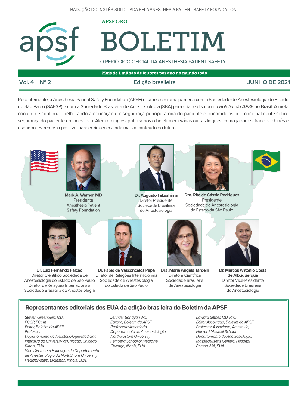 Boletim O Periódico Oficial Da Anesthesia Patient Safety