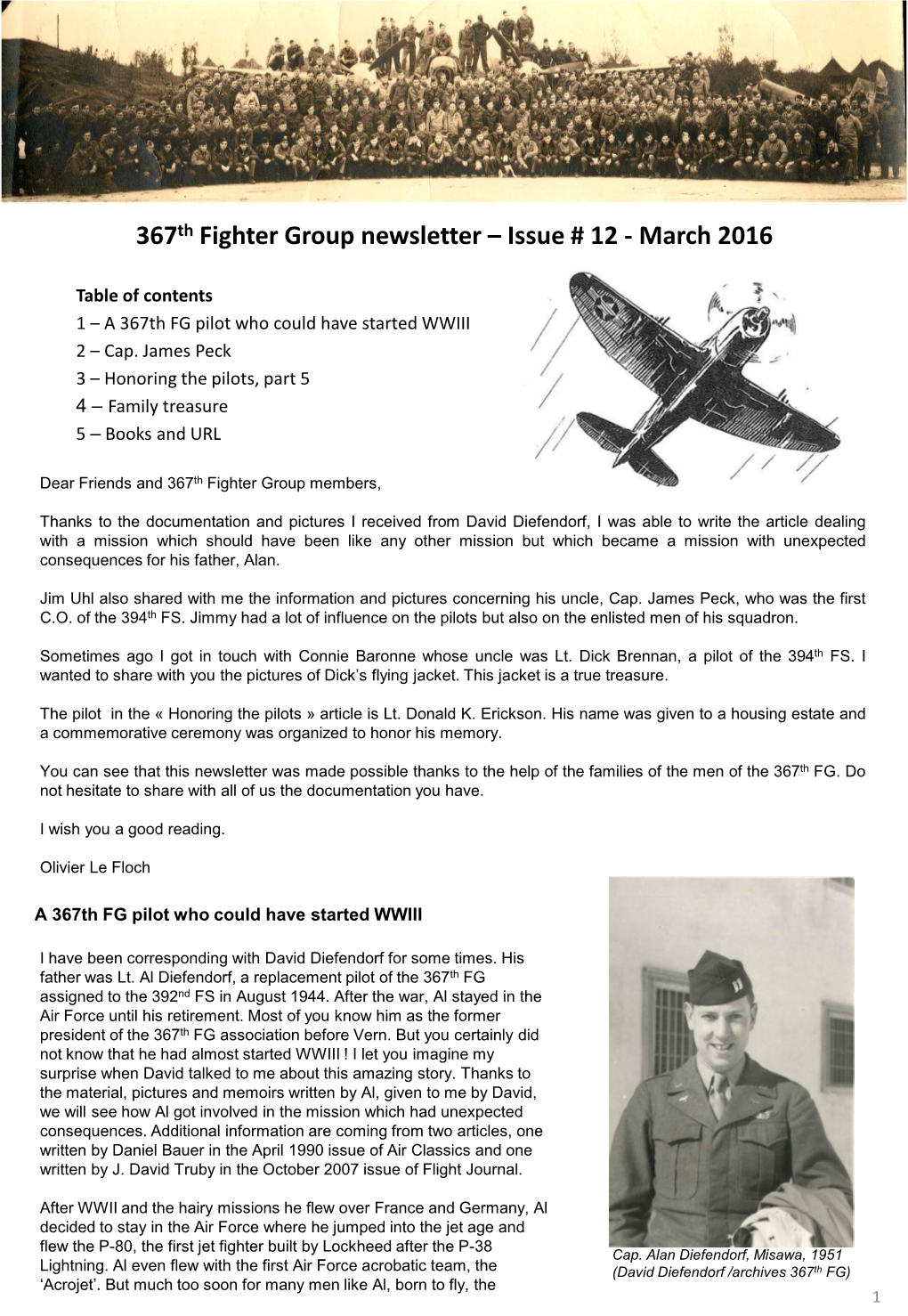 Newsletter 367Th Fighter Group