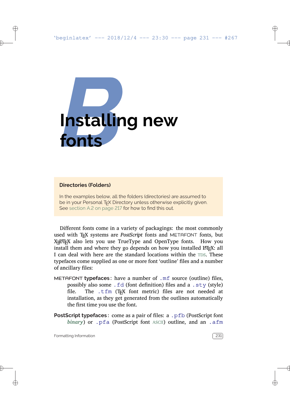 Binstalling New Fonts