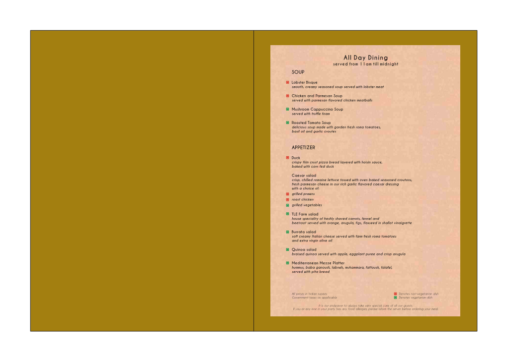 Vista PROPOSED All Day Dining Menu 2015