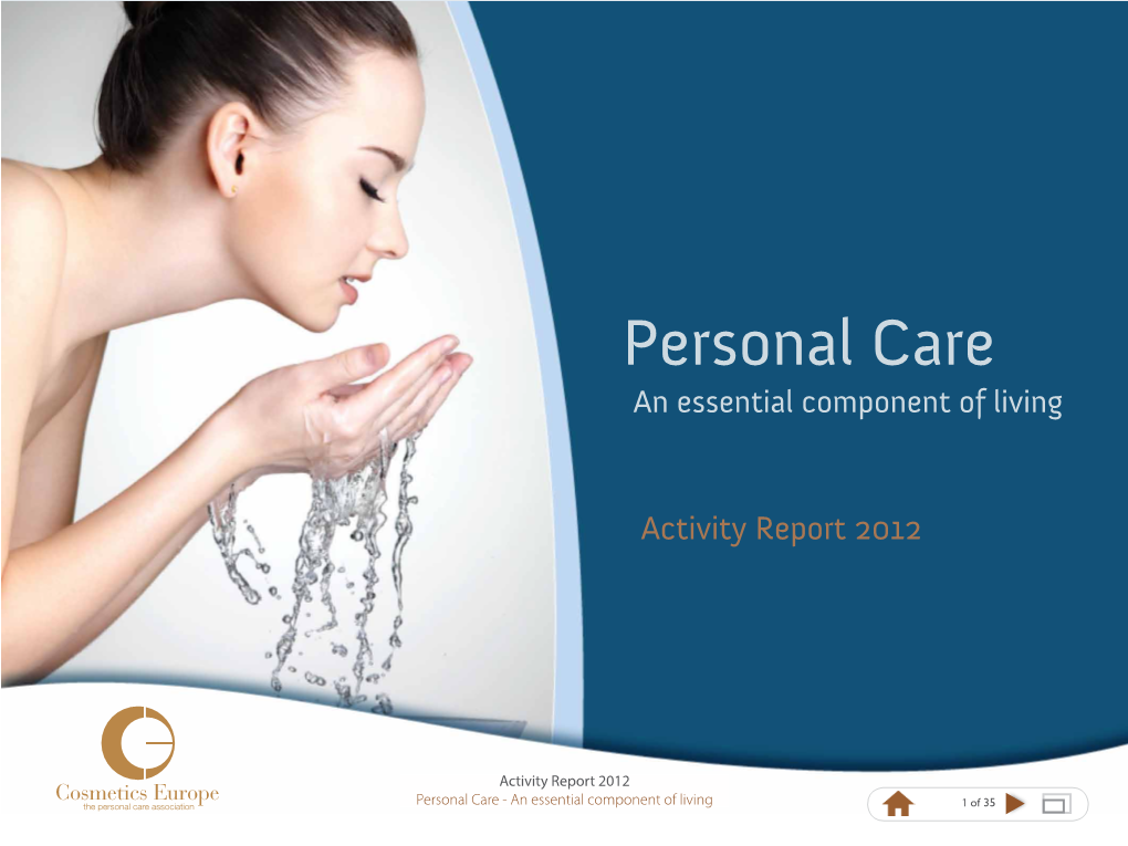 Personal Care an Essential Component of Living