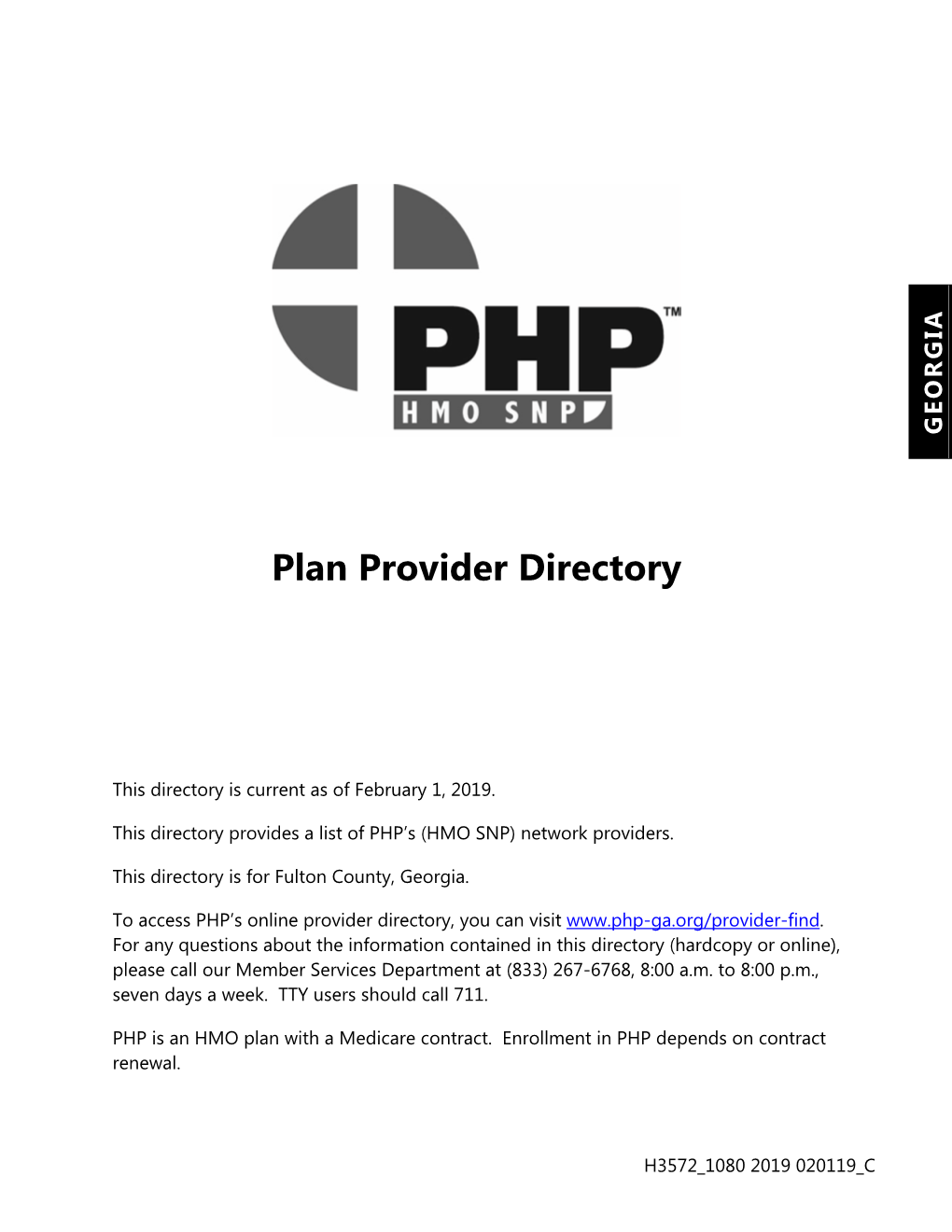 Plan Provider Directory