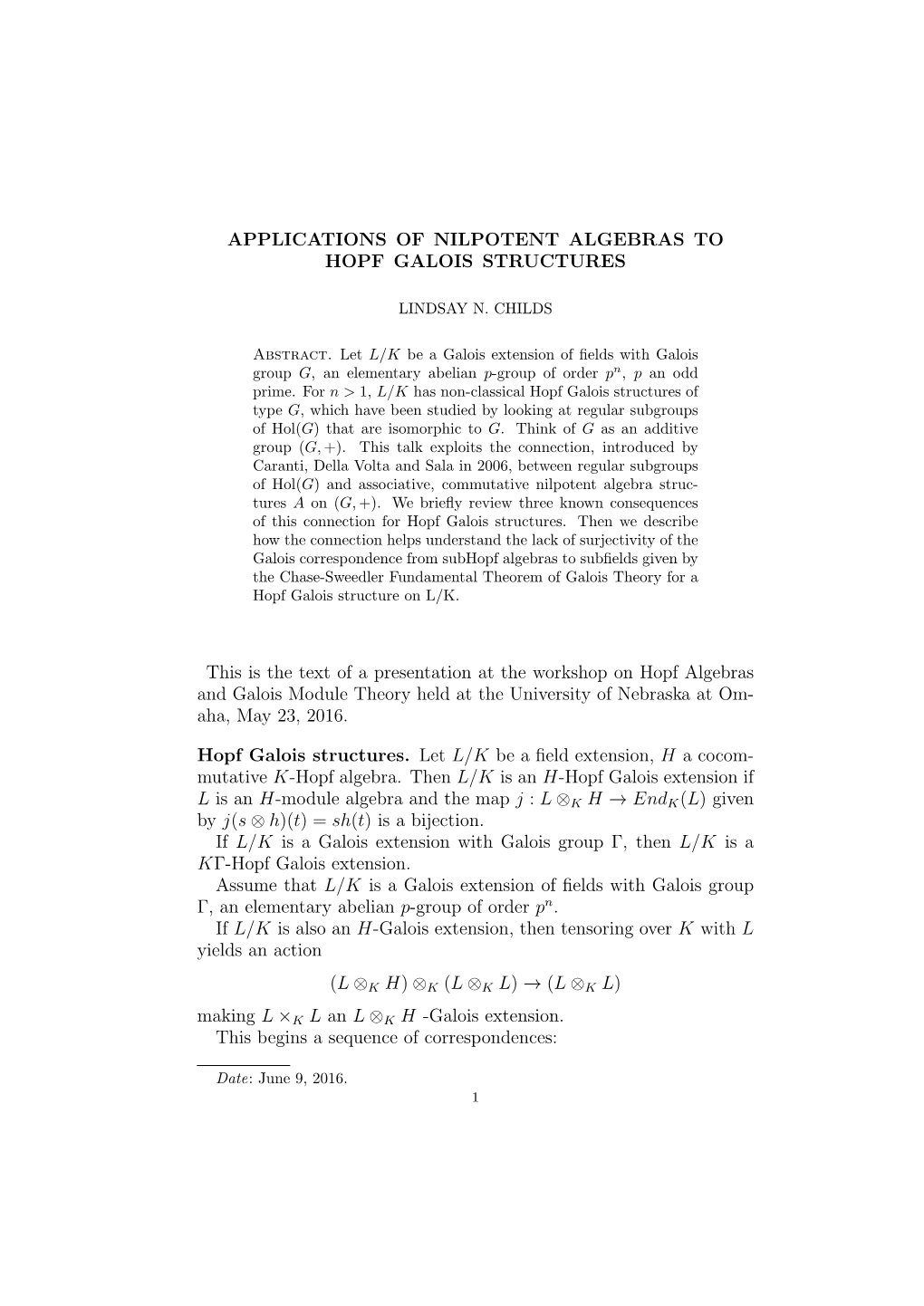 Applications of Nilpotent Algebras to Hopf-Galois Structures