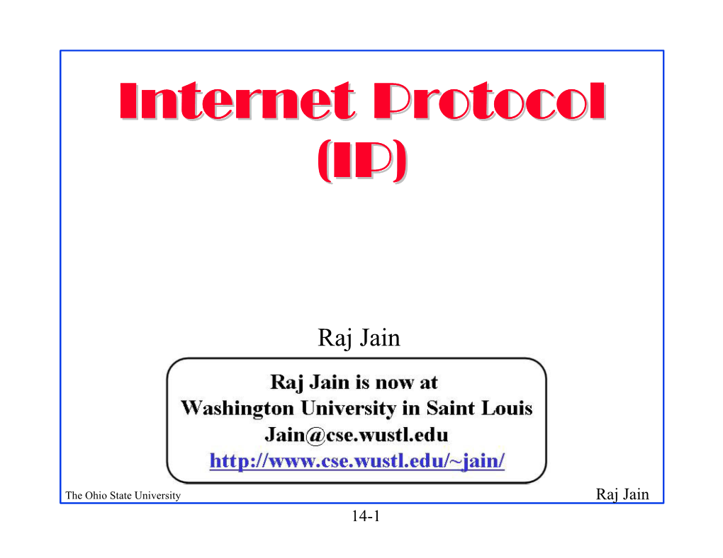 Internet Protocol (IP)