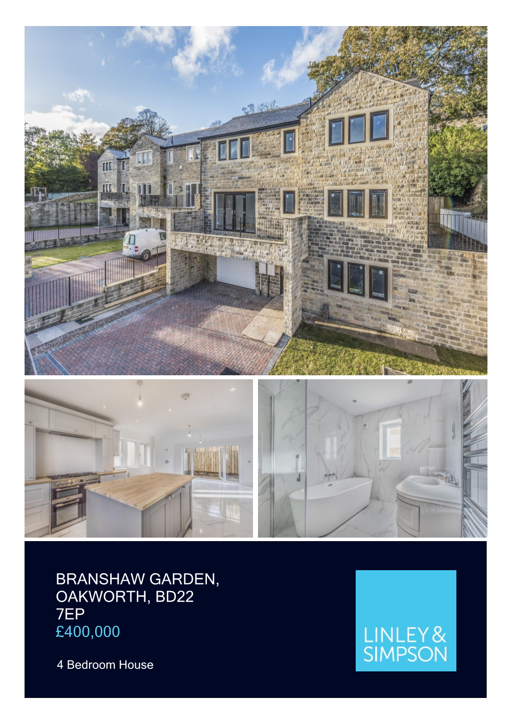 Branshaw Garden, Oakworth, Bd22 7Ep £400,000