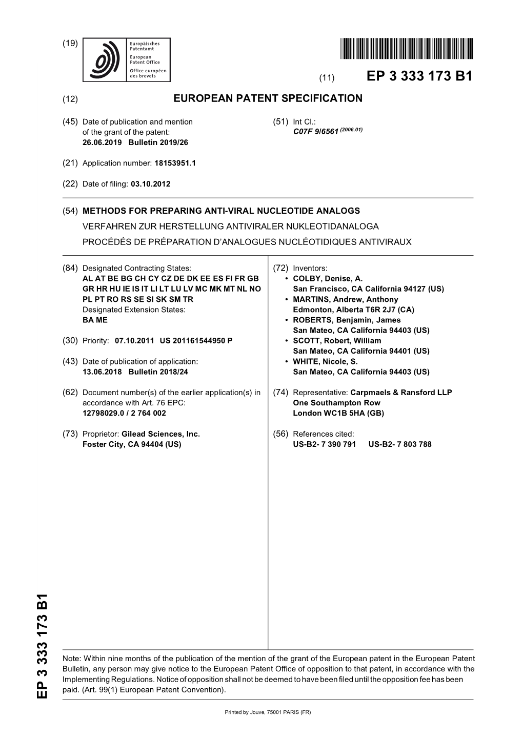 Methods for Preparing Anti-Viral Nucleotide Analogs