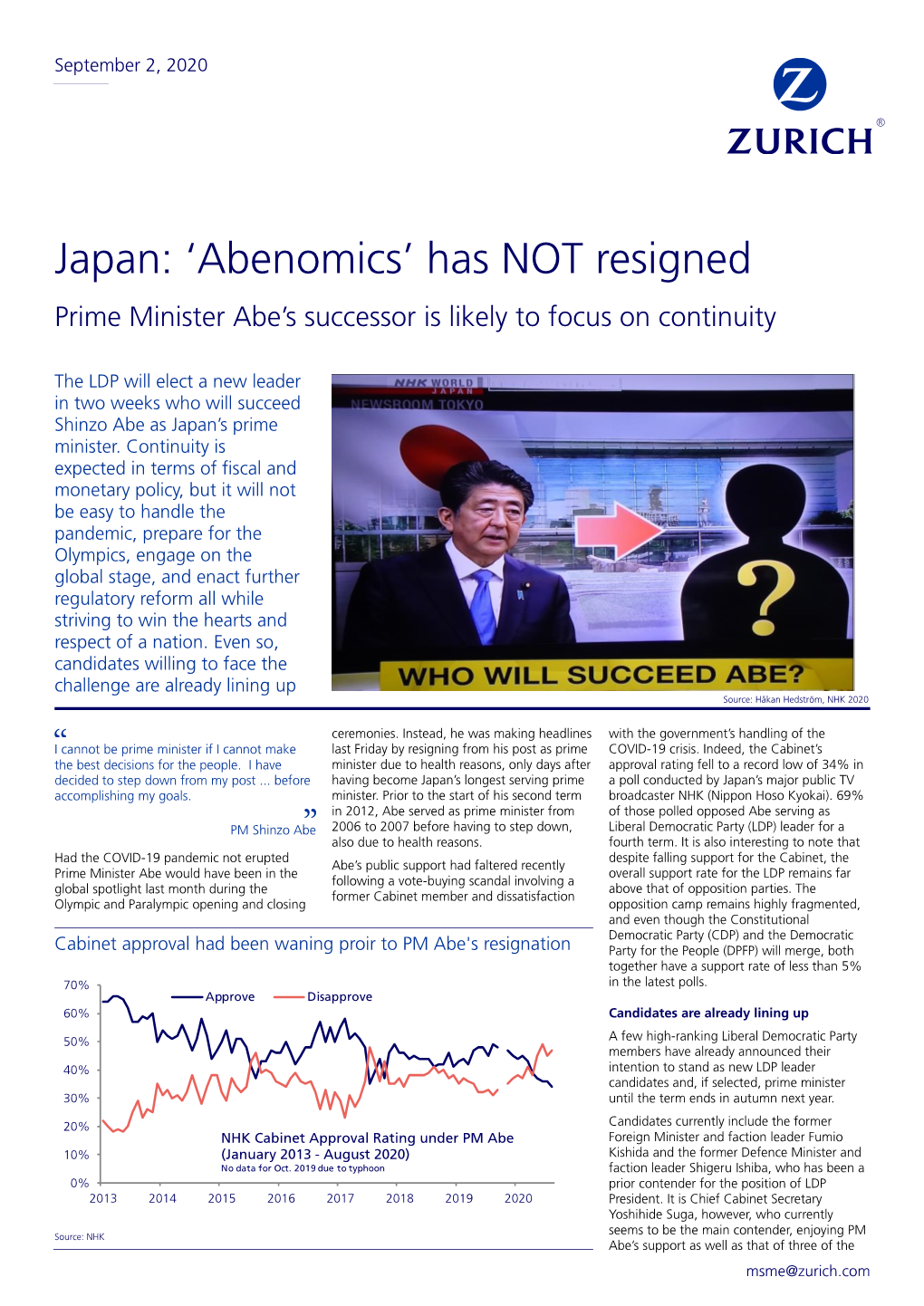 Japan: 'Abenomics' Has NOT Resigned