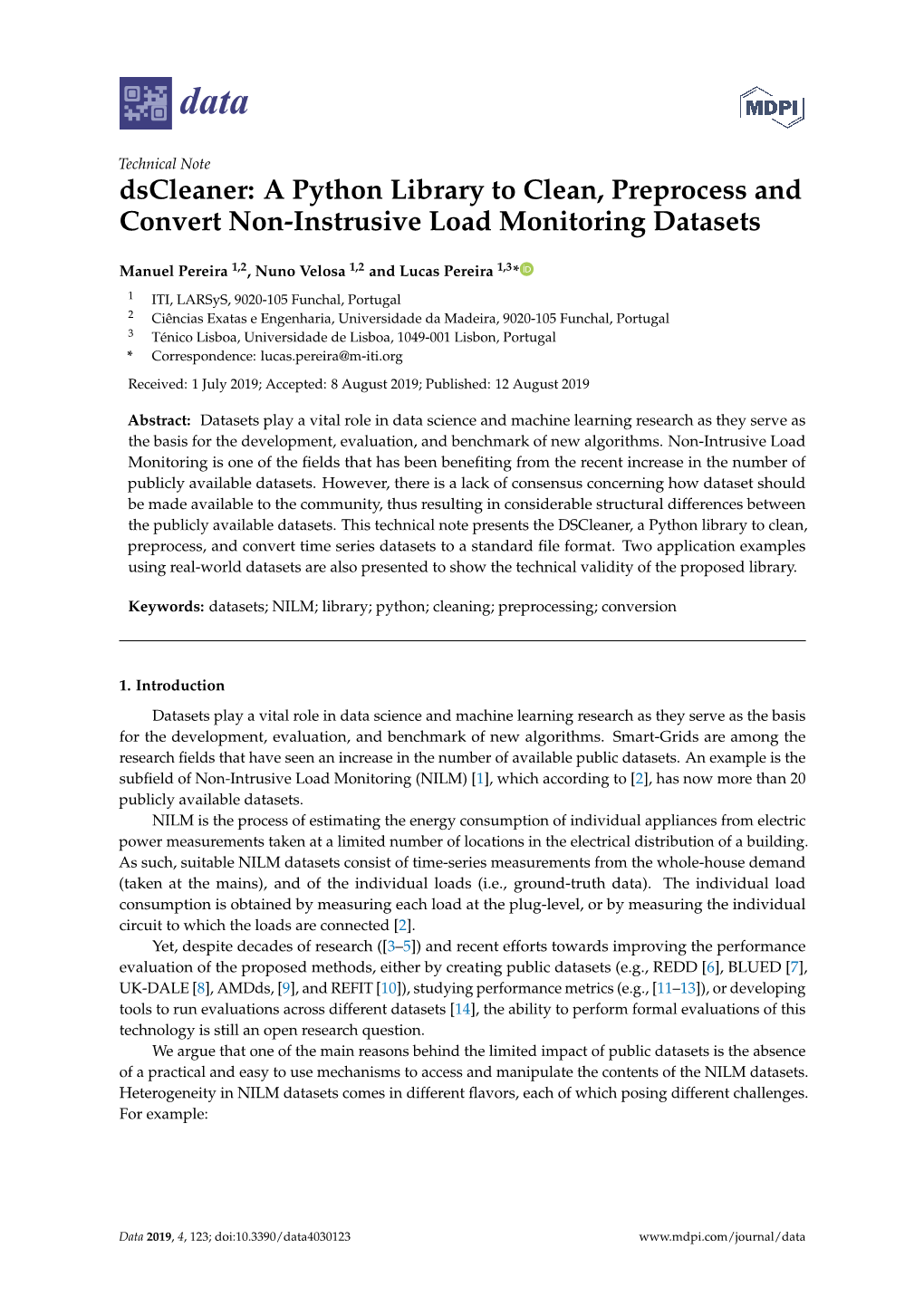 A Python Library to Clean, Preprocess and Convert Non-Instrusive Load Monitoring Datasets