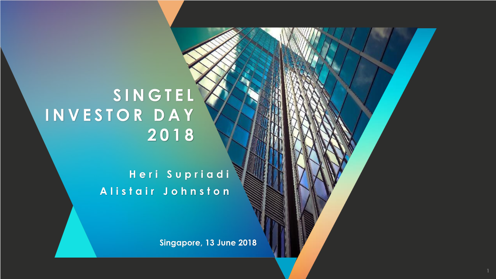 Singtel Investor Day 2018