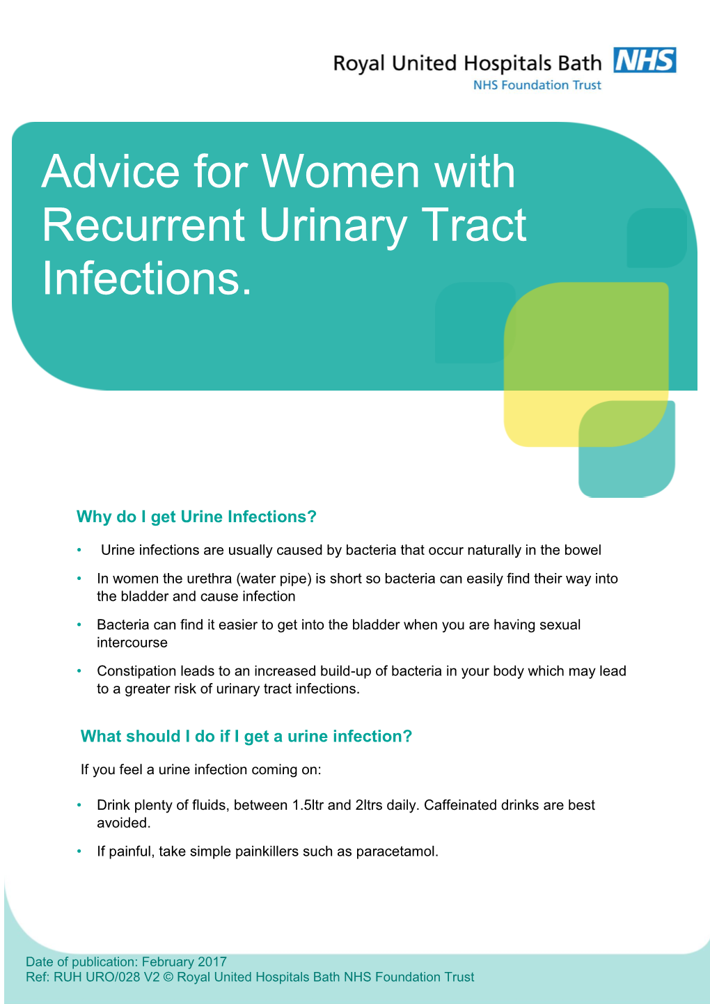 Advice for Women with Recurrent Urinary Tract Infections