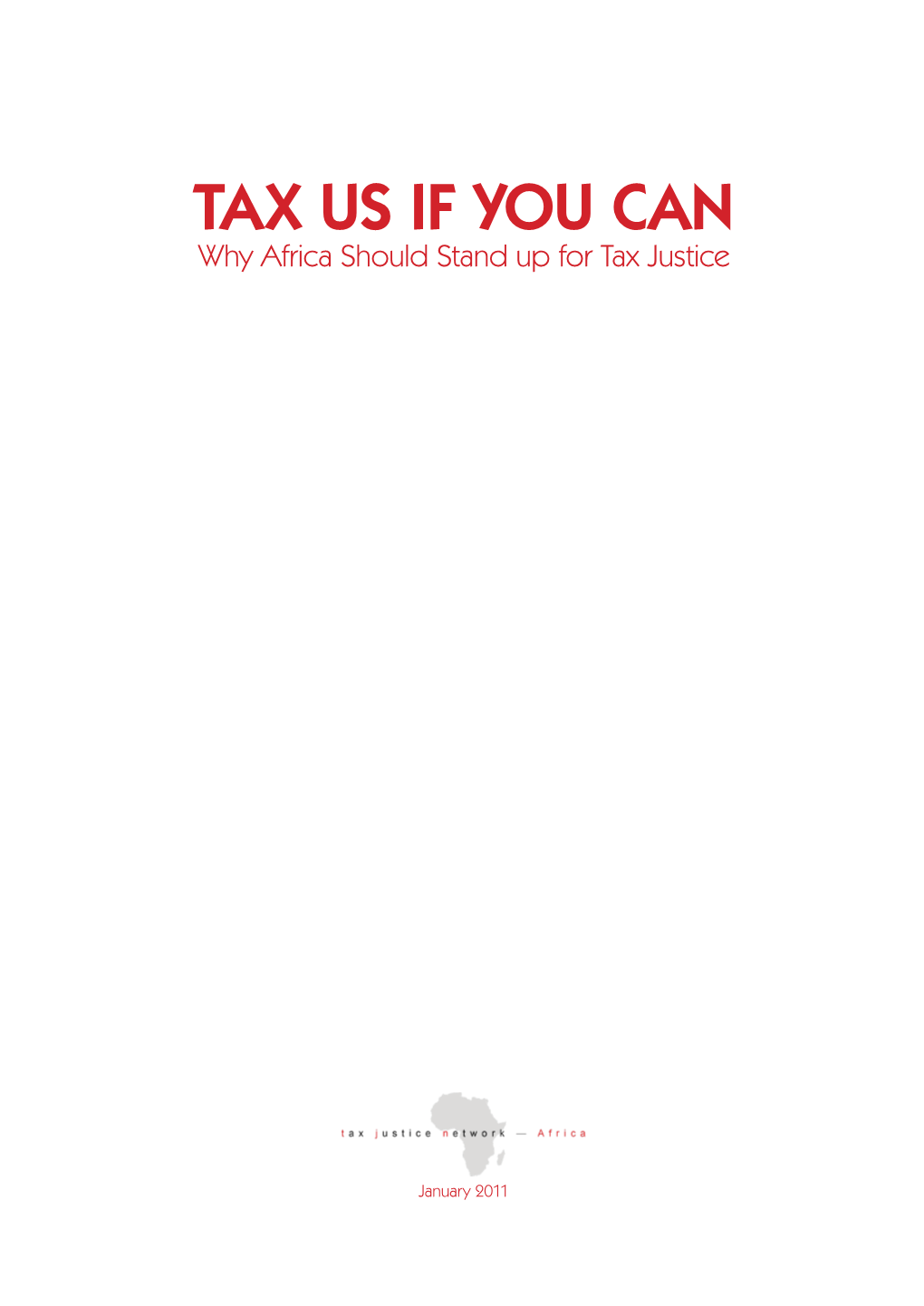 Tax Us If You Can for Africa