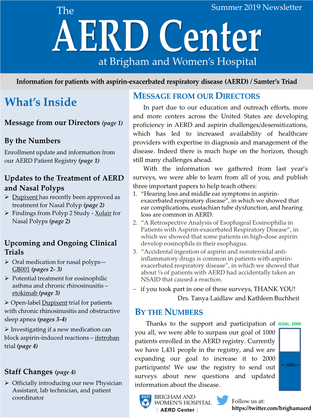 2019 BWH AERD Newsletter