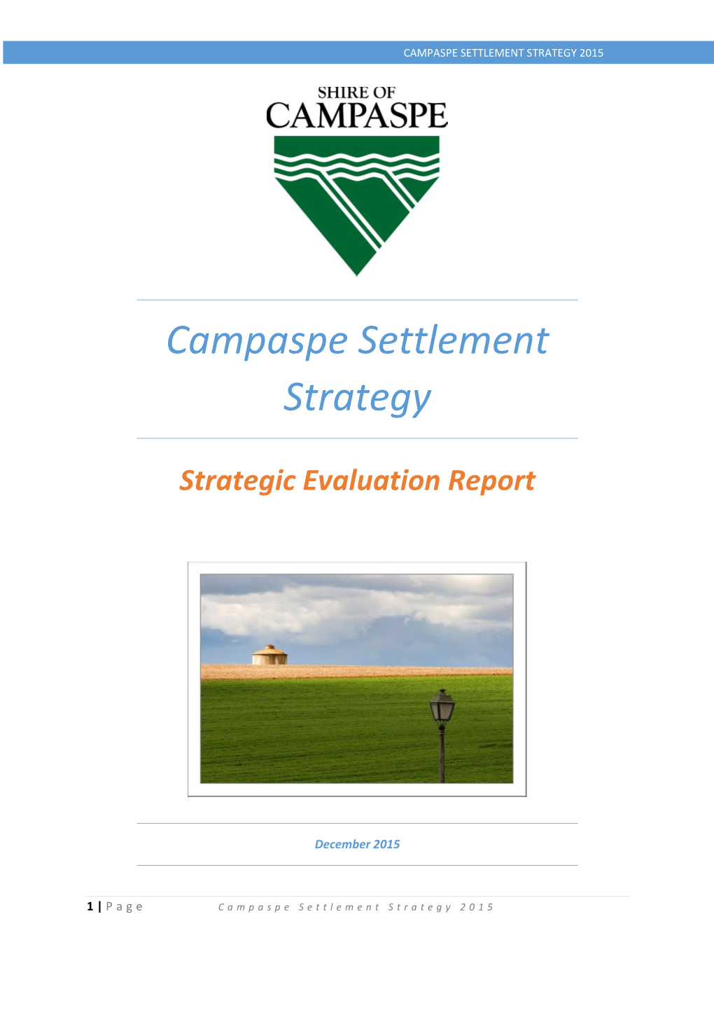 Campaspe Settlement Strategy 2015