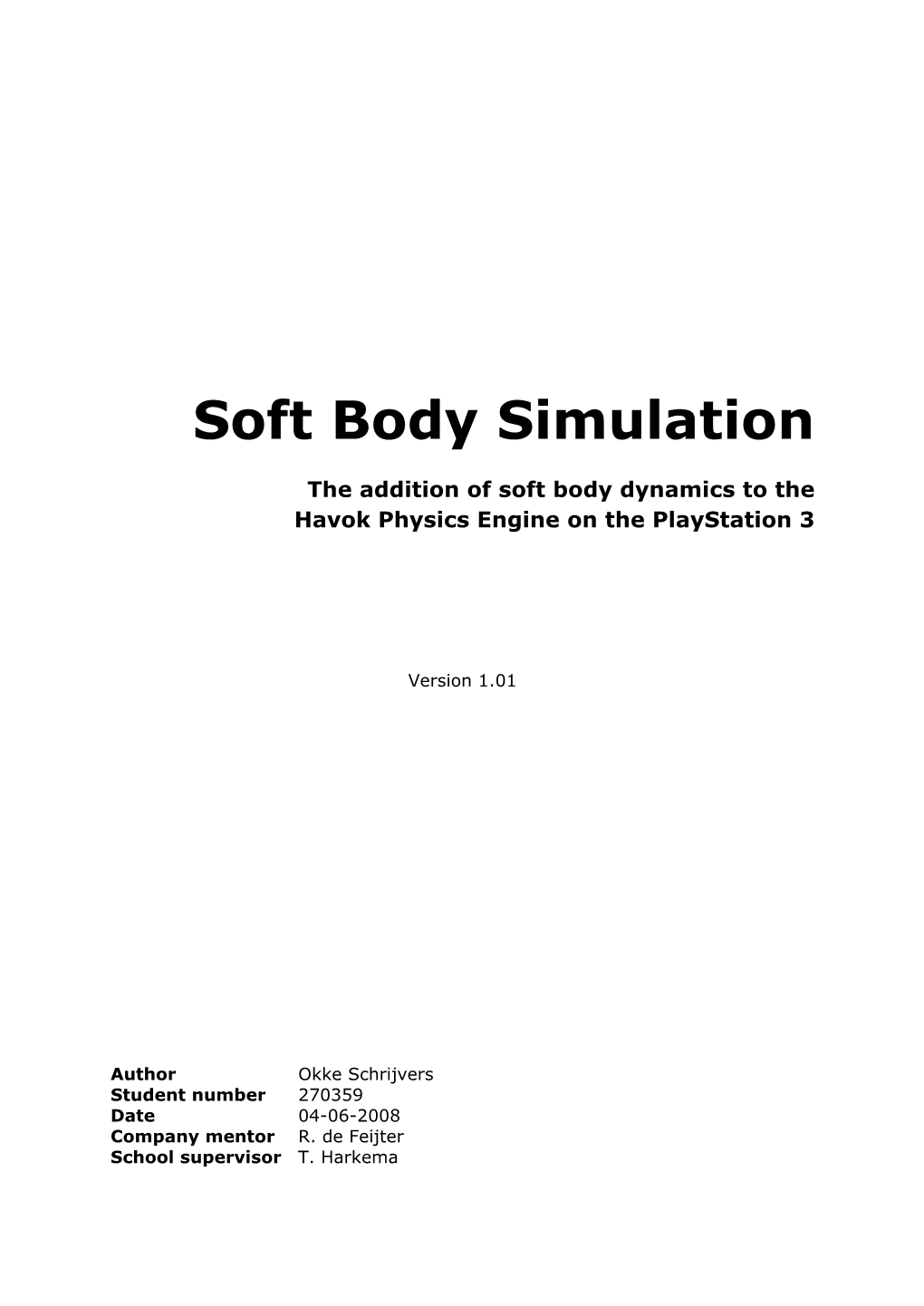 Soft Body Simulation