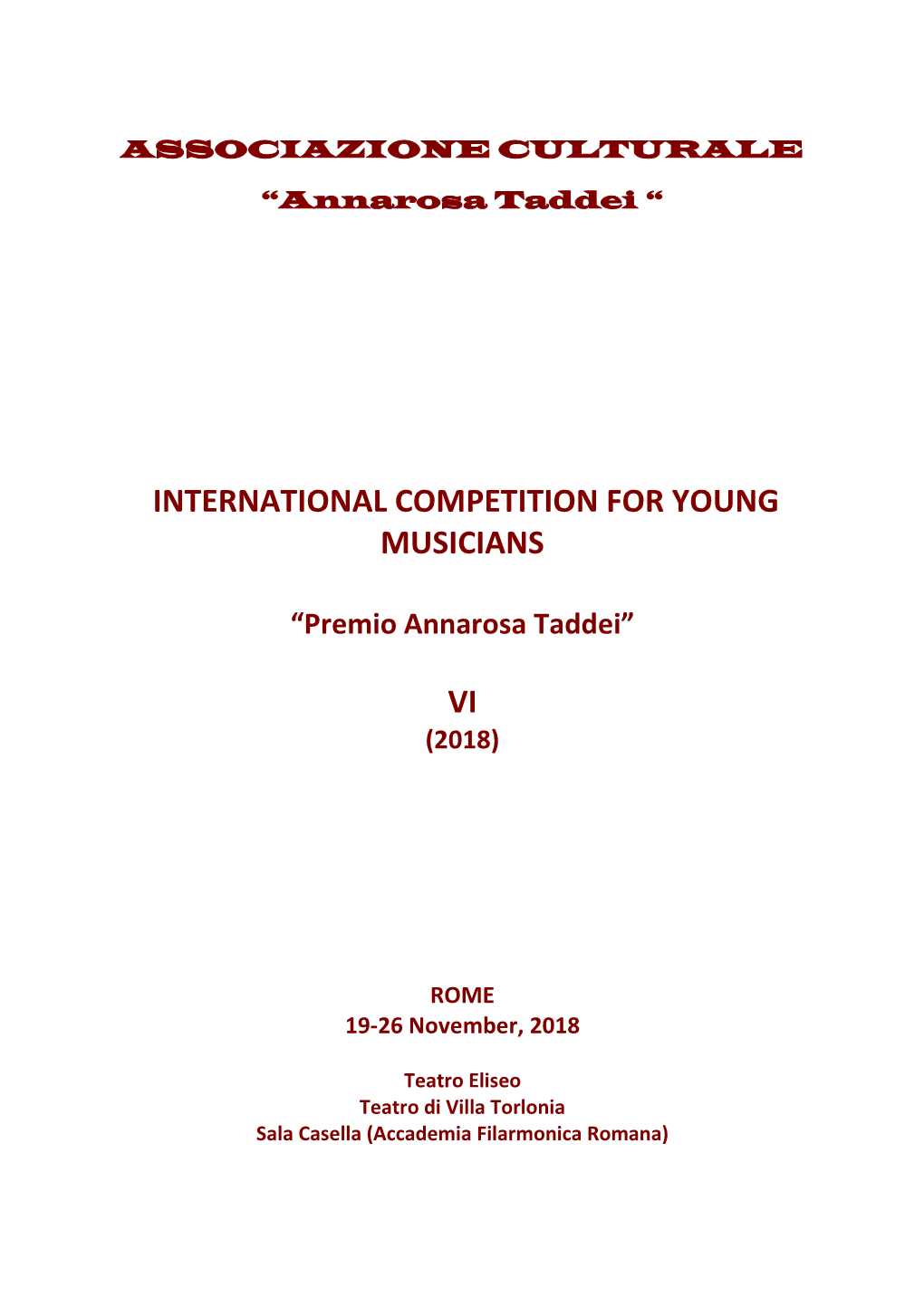 International Competition for Young Musicians