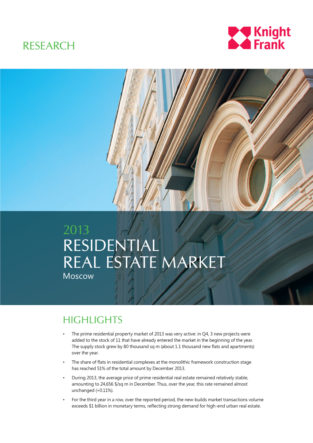 Residential Real Estate Market Moscow