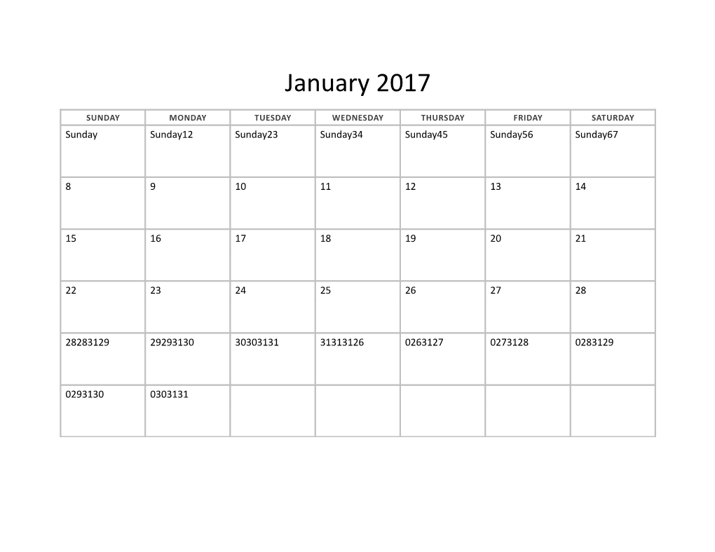 2012 12-Month Basic Calendar (Any Year) s4