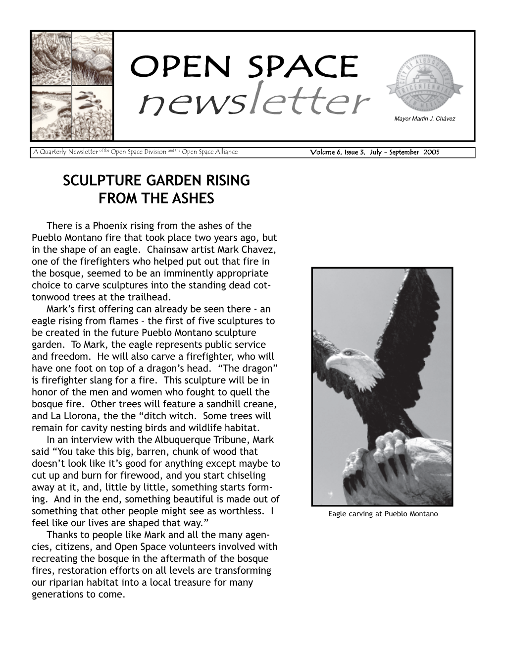 Newsletter Mayor Martin J. Chávez