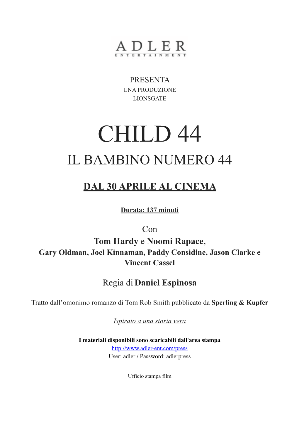 Child 44 Il Bambino Numero 44