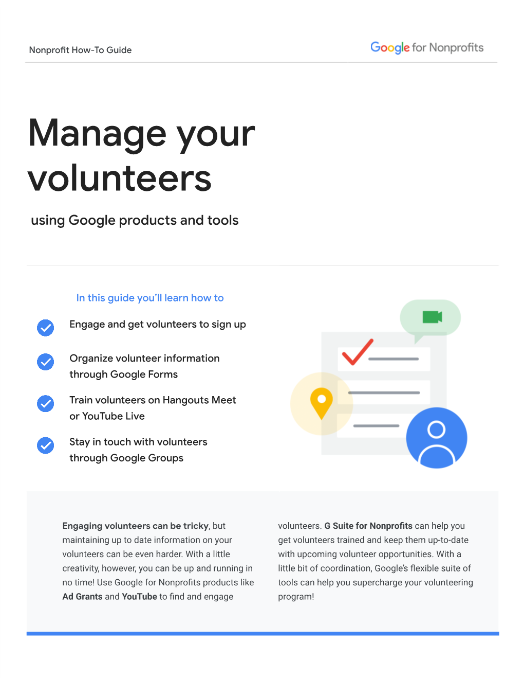 Manage Your Volunteers Using Google Products and Tools