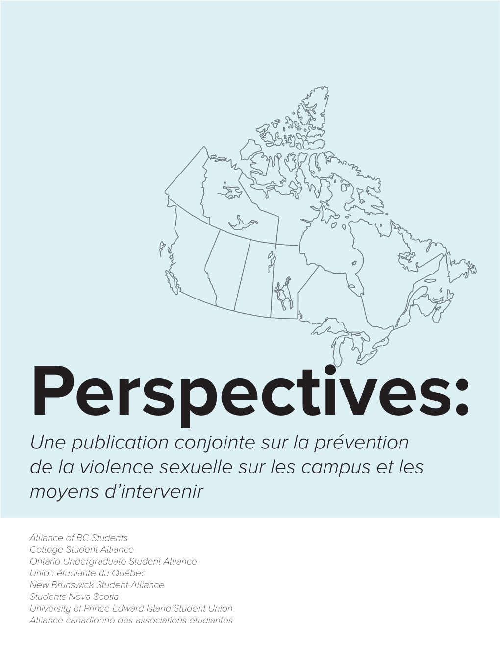 Une Publication Conjointe Sur La Prévention De La Violence Sexuelle Sur Les Campus Et Les Moyens D'intervenir