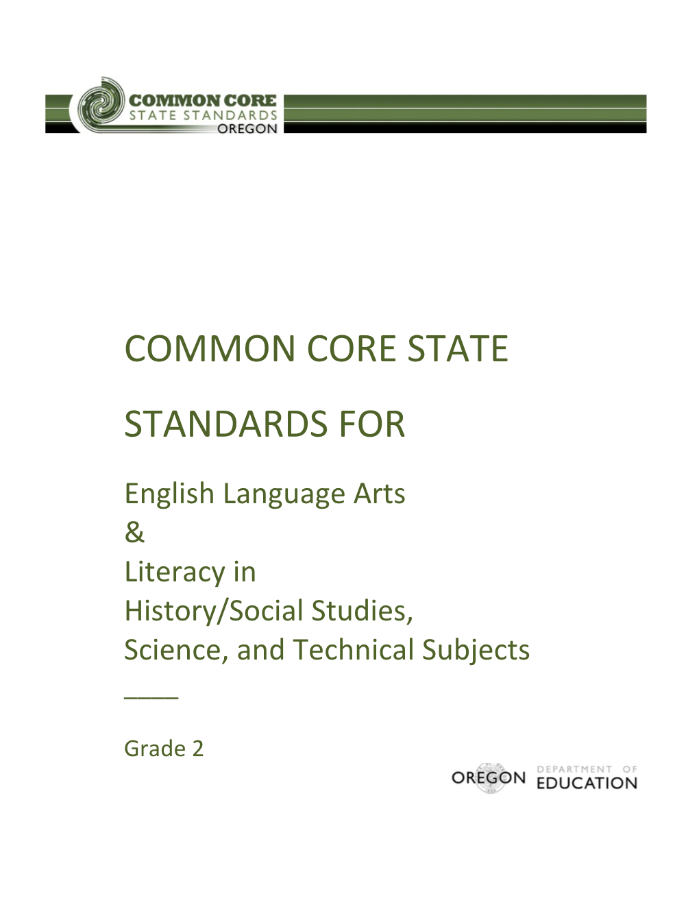 Common Core State Standards For s3