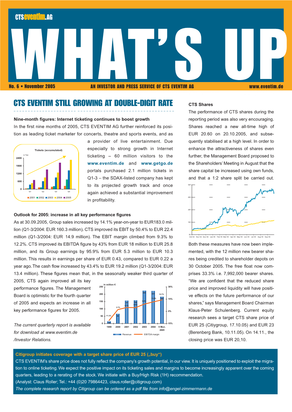 Cts Eventim Still Growing at Double-Digit Rate