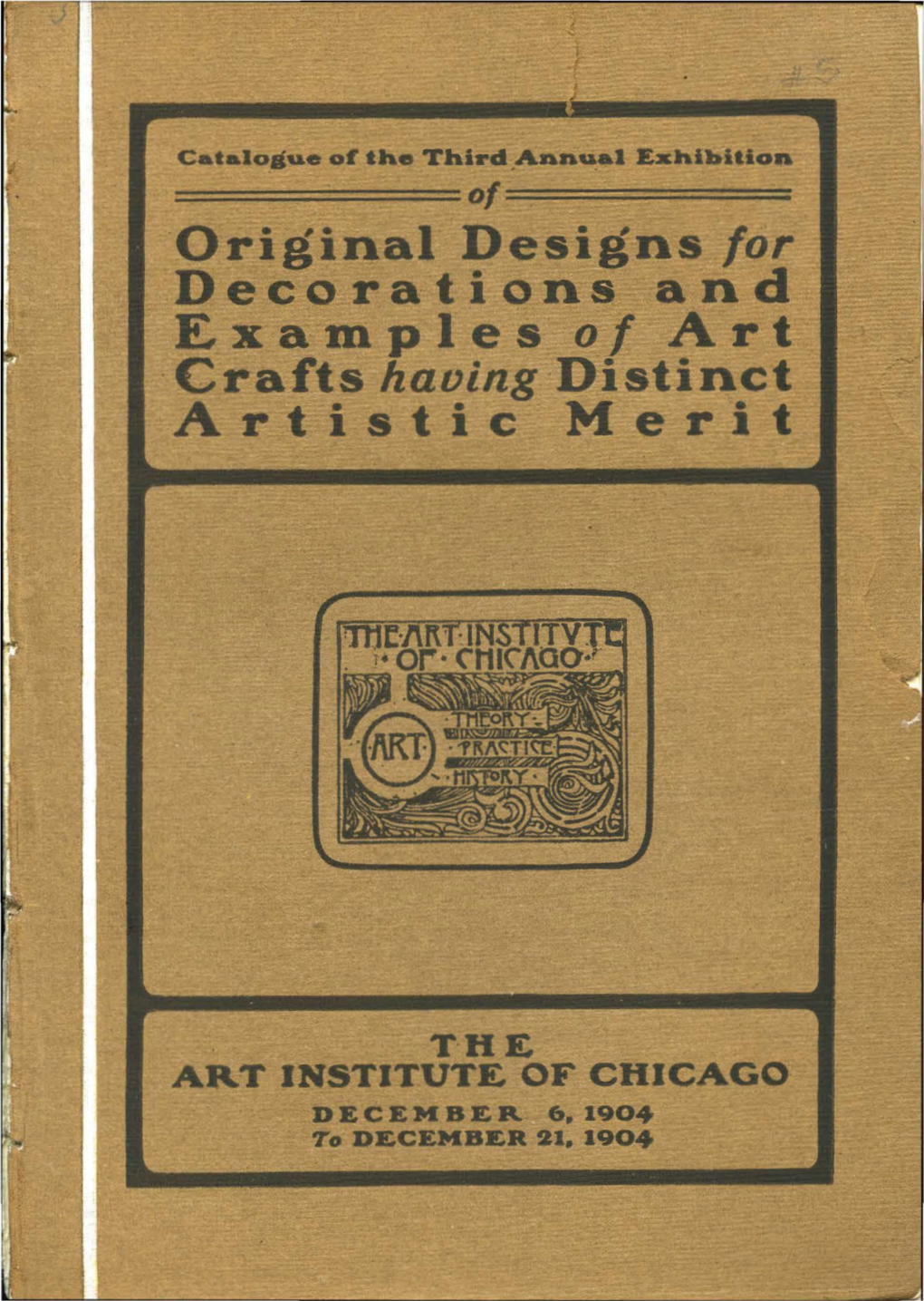 Catalogue of the ... Annual Exhibition of Original Designs for Decorations